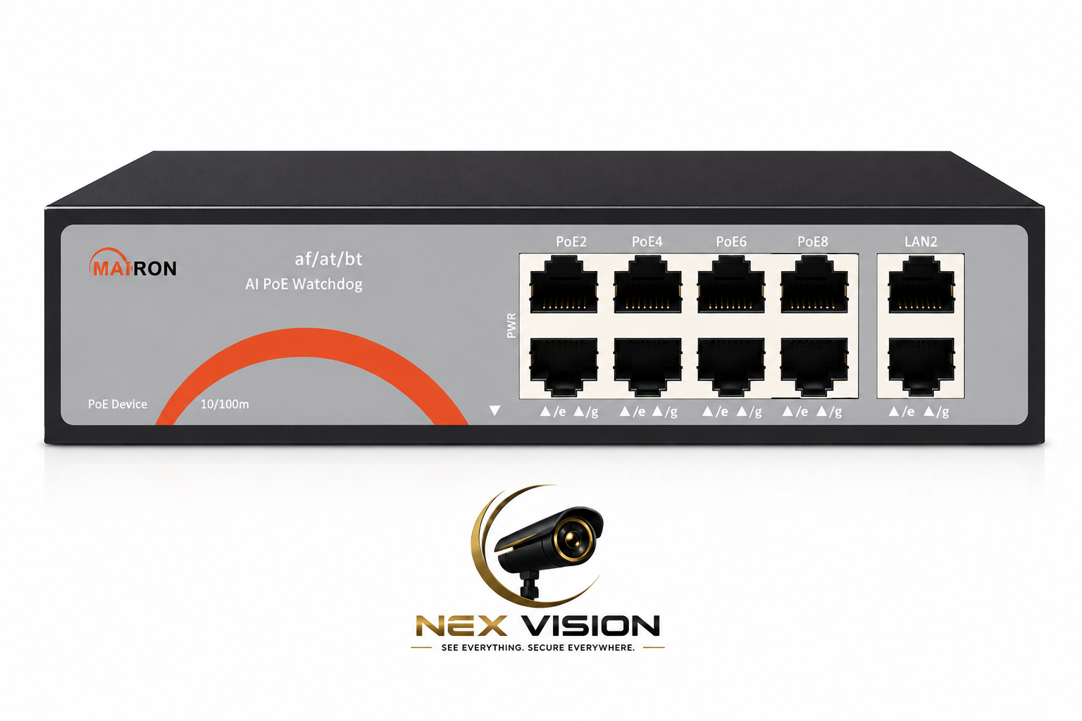 سوییچ شبکه مکسرون مدل MSW-3008FPB-2FL-120I