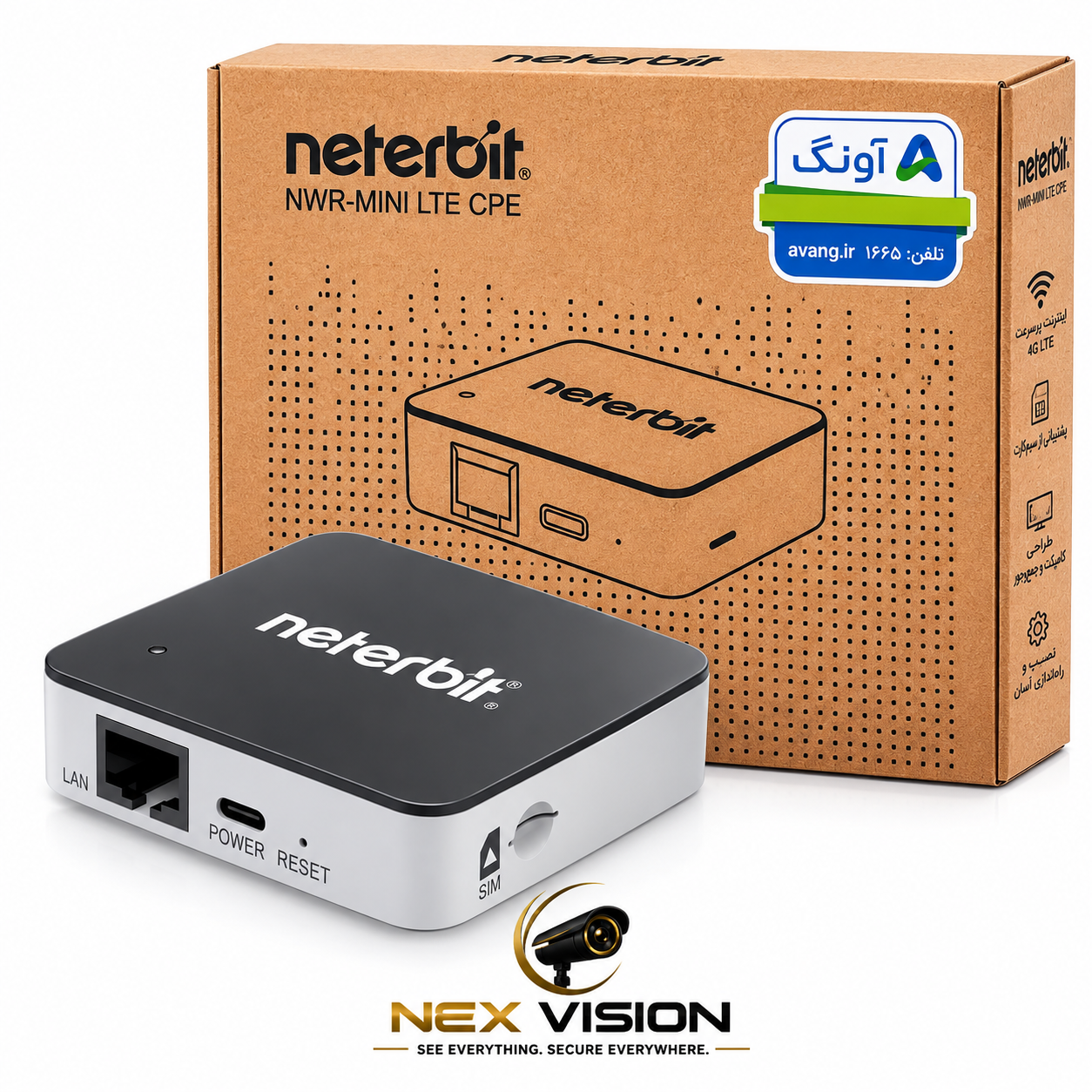 مودم 4G/LTE نتربیت مدل NWR-MINI